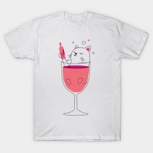 Cat Wine T-Shirt